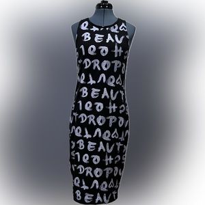 Cotton On brand body con graffiti look dress